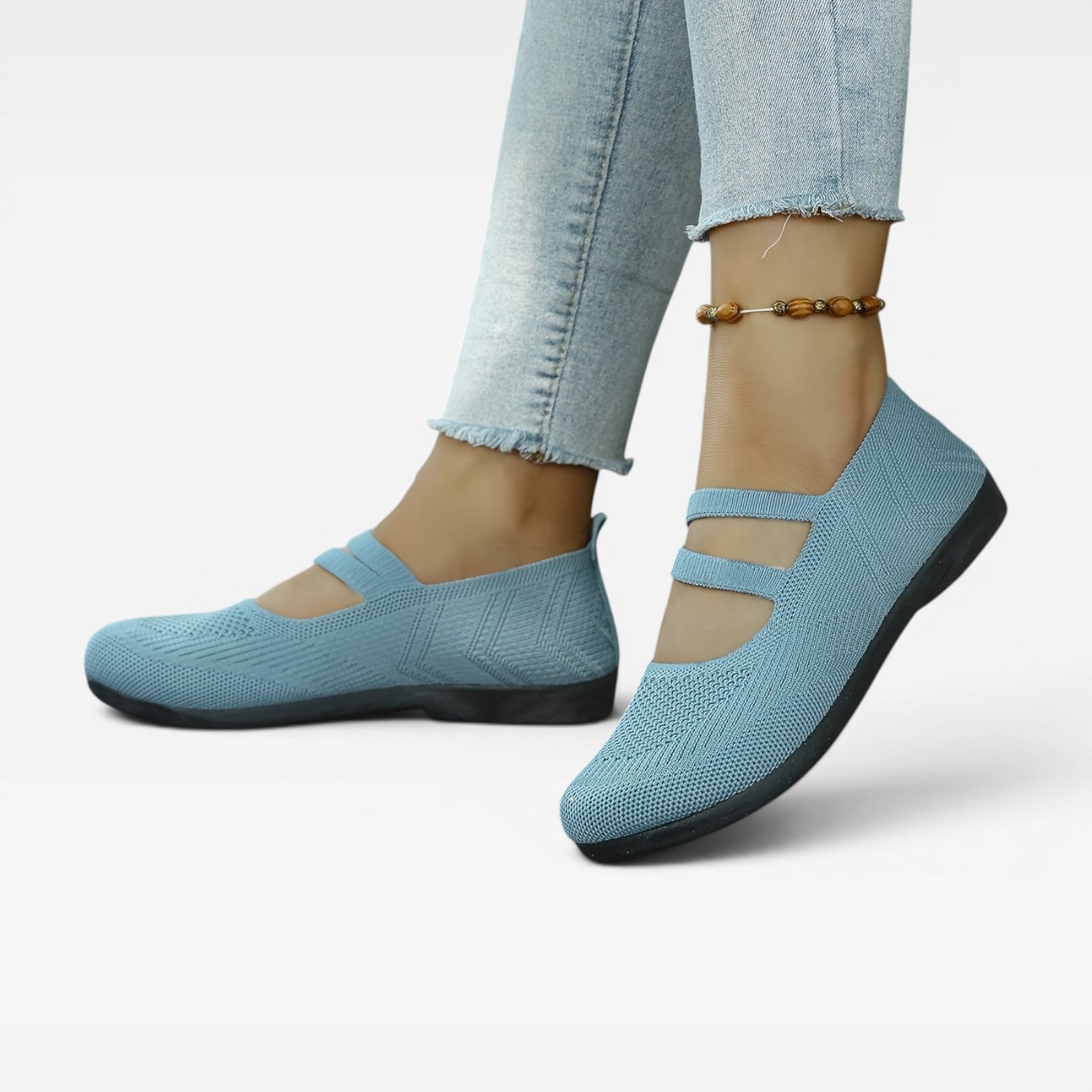 Women’s Mesh Trainers – Slip-On Lightweight Walking Shoes