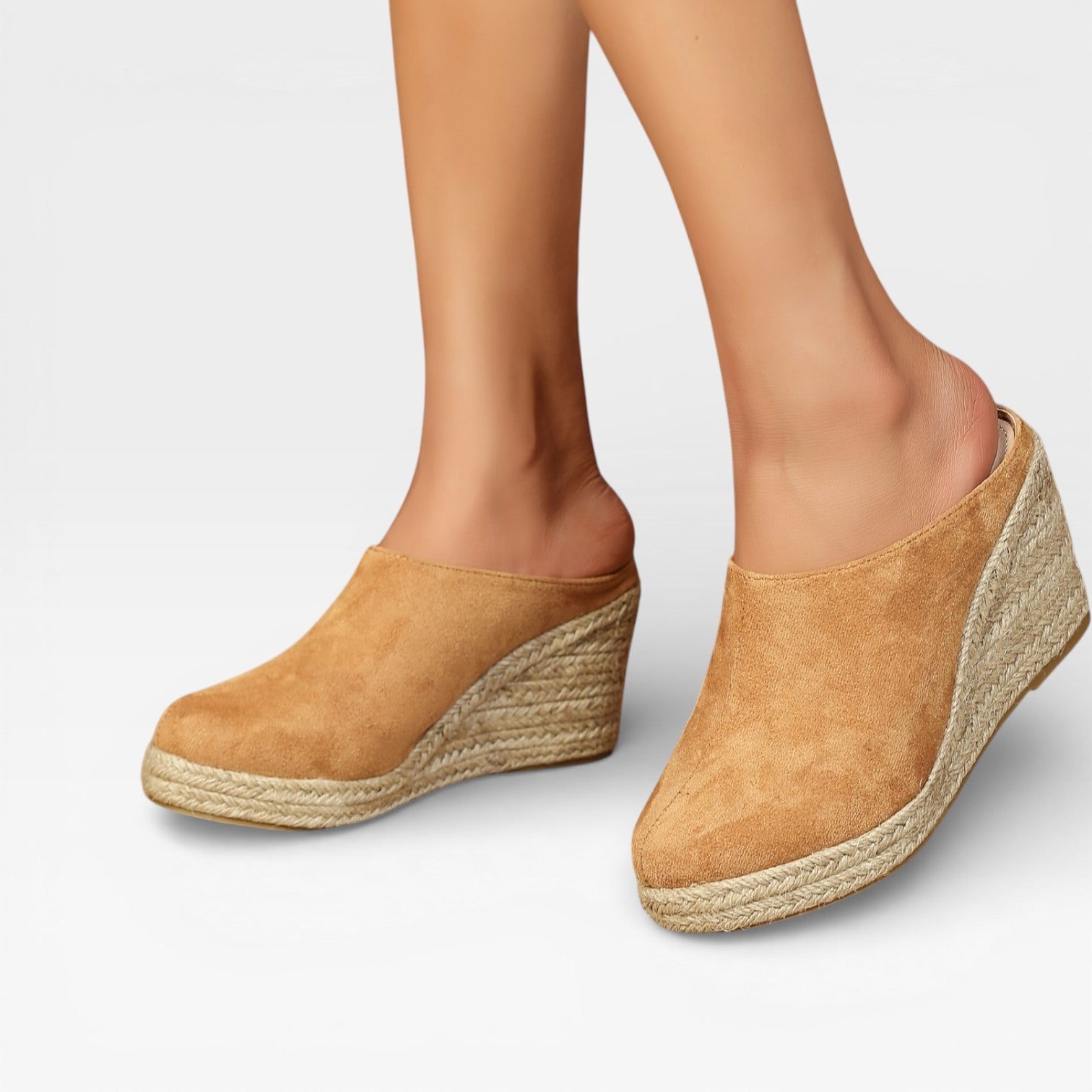 Women's Wedge Shoes Made of Velvet and Hemp Rope, Women's Shoes