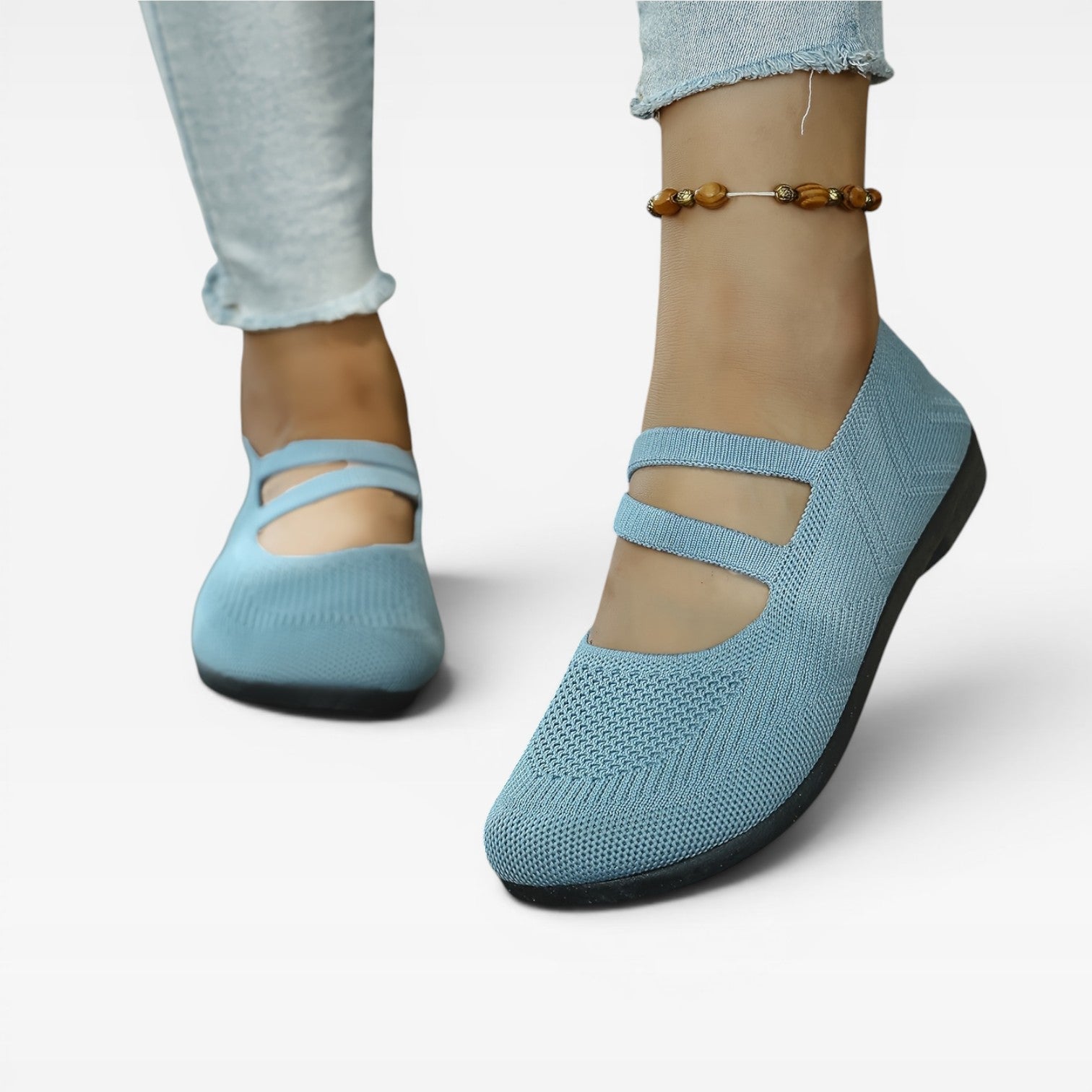 Women’s Mesh Trainers – Slip-On Lightweight Walking Shoes