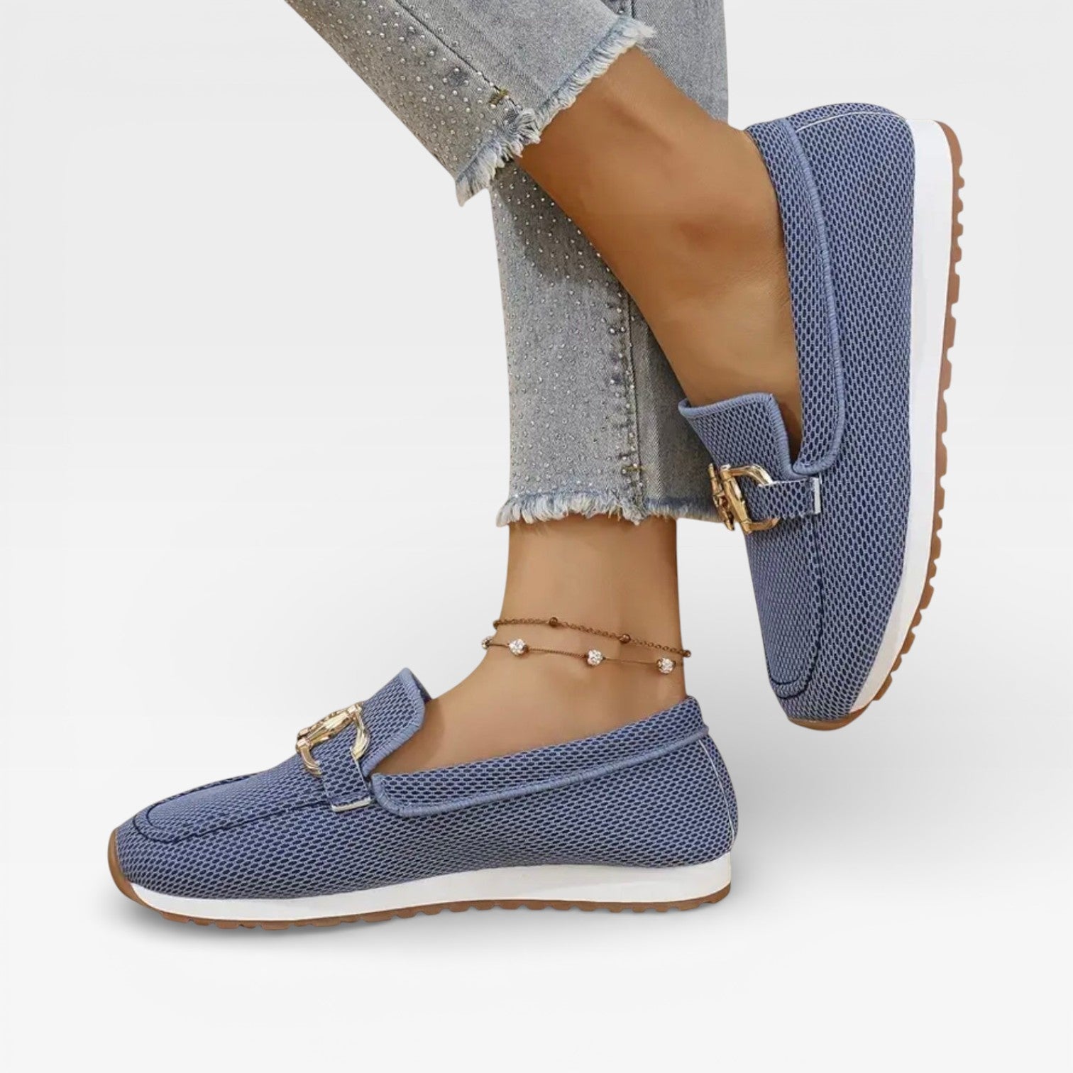 Women’s Mesh Slip-On Loafers – Casual Lightweight Summer Shoes