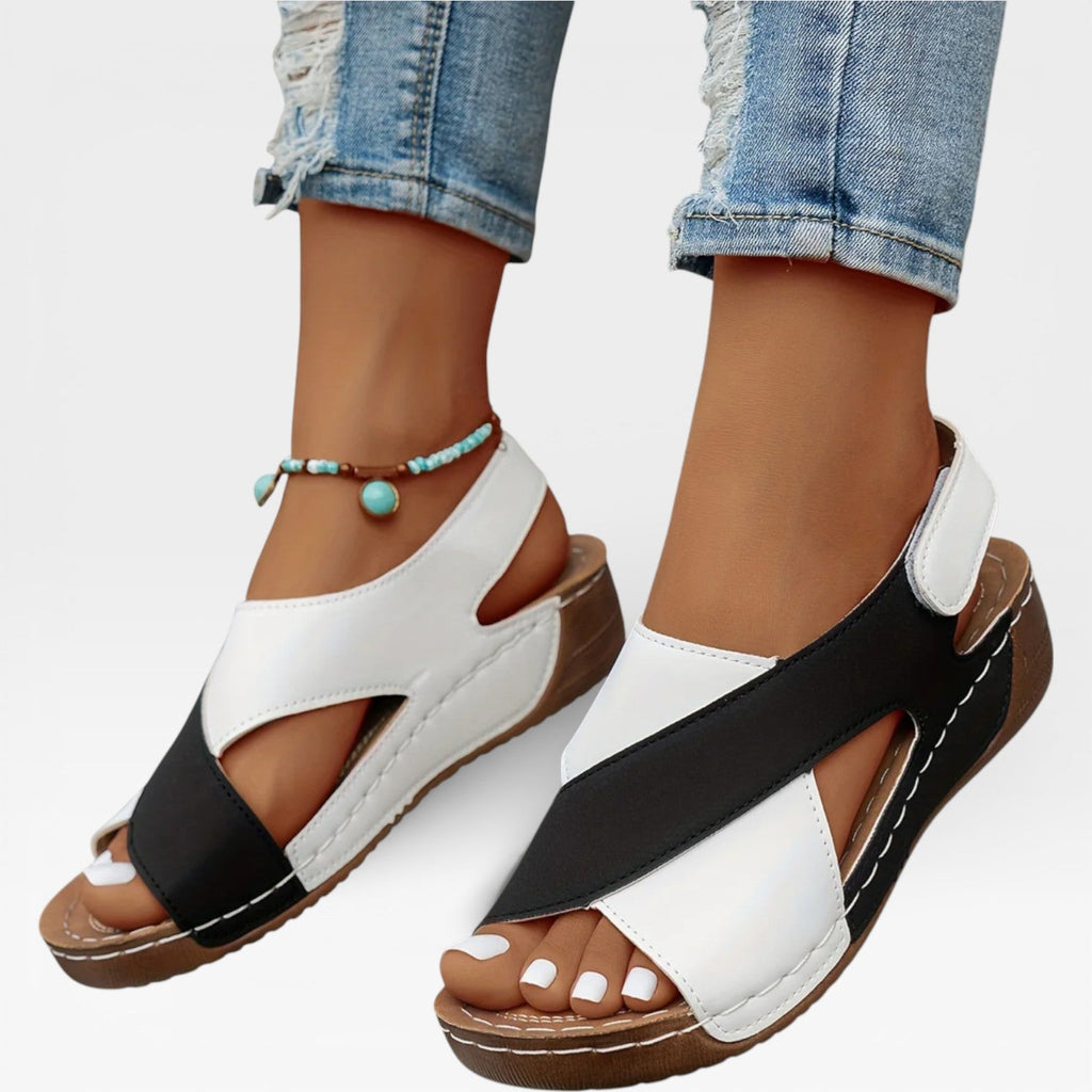 Women’s Open Toe Walking Sandals – Cushioned Comfort