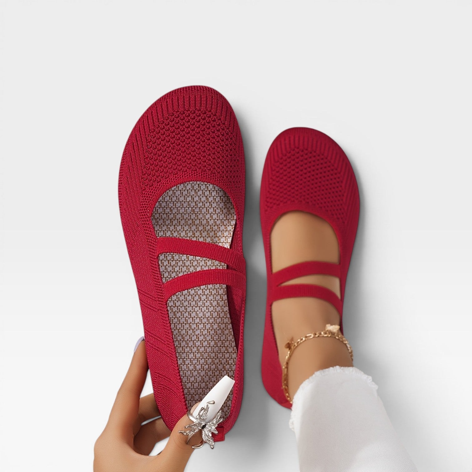 Women’s Mesh Trainers – Slip-On Lightweight Walking Shoes