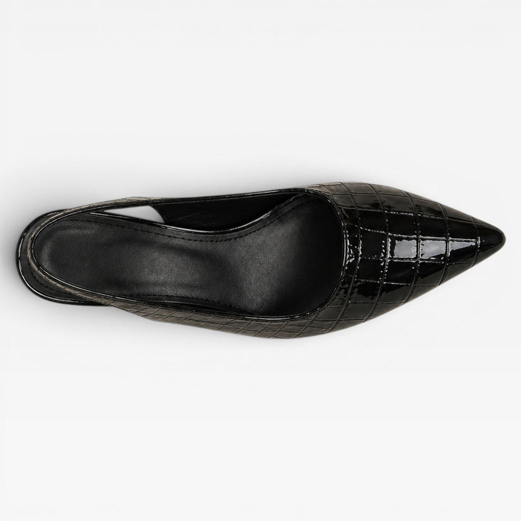 Women’s Slingback Heels – Pointed Toe Block Heel Pumps