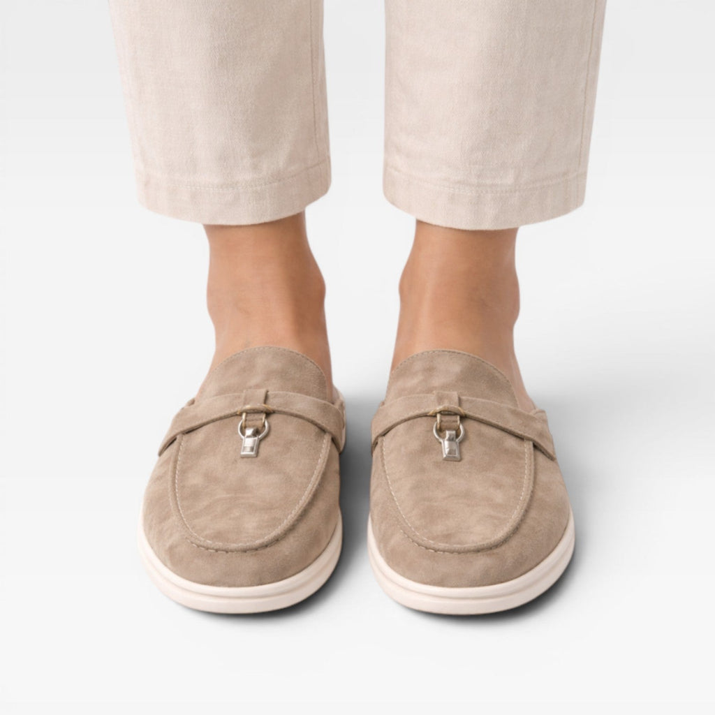 Women’s Slip On Suede Mules – Easy Everyday Comfort