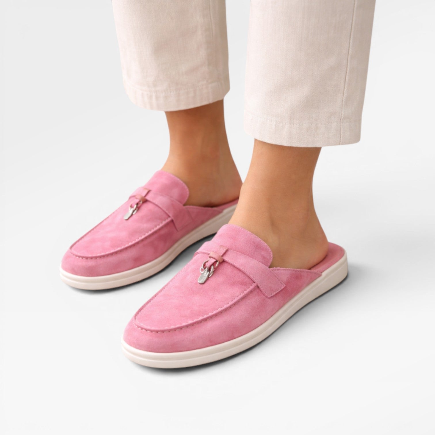 Women’s Slip On Suede Mules – Easy Everyday Comfort