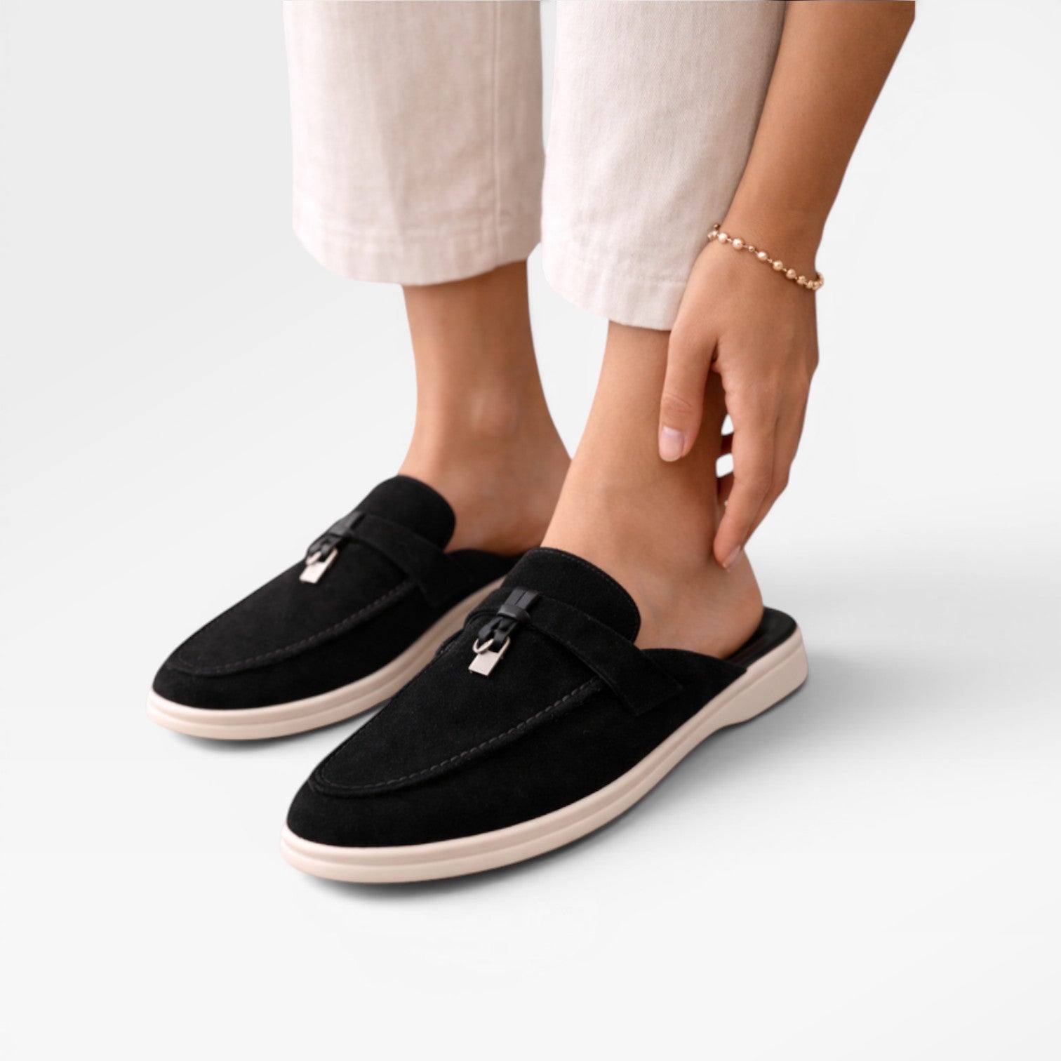 Women’s Slip On Suede Mules – Easy Everyday Comfort