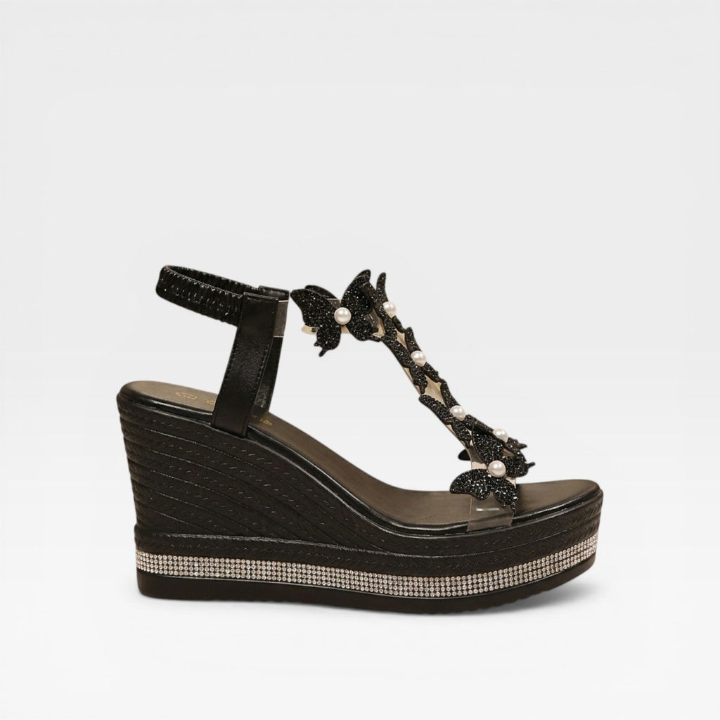 Women’s Dressy Wedge Sandals with Cutout Design for Summer