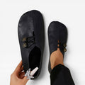 Women's Soft Slip On Flat Shoes – Vintage Button Comfortable Loafers