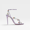 Women's Embellished Strappy Heels – Elegant Stiletto Ankle Strap Sandals for Special Occasions