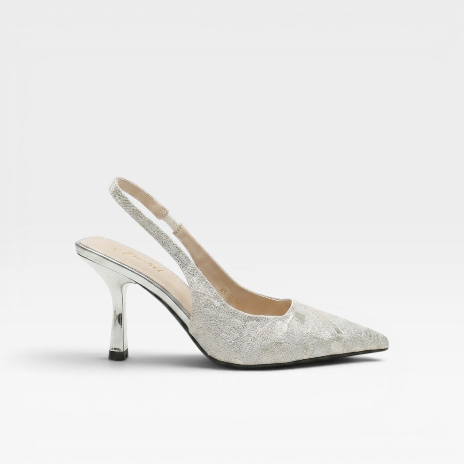 Women’s Pointed Toe Kitten Heels – Shiny Slingback Pumps