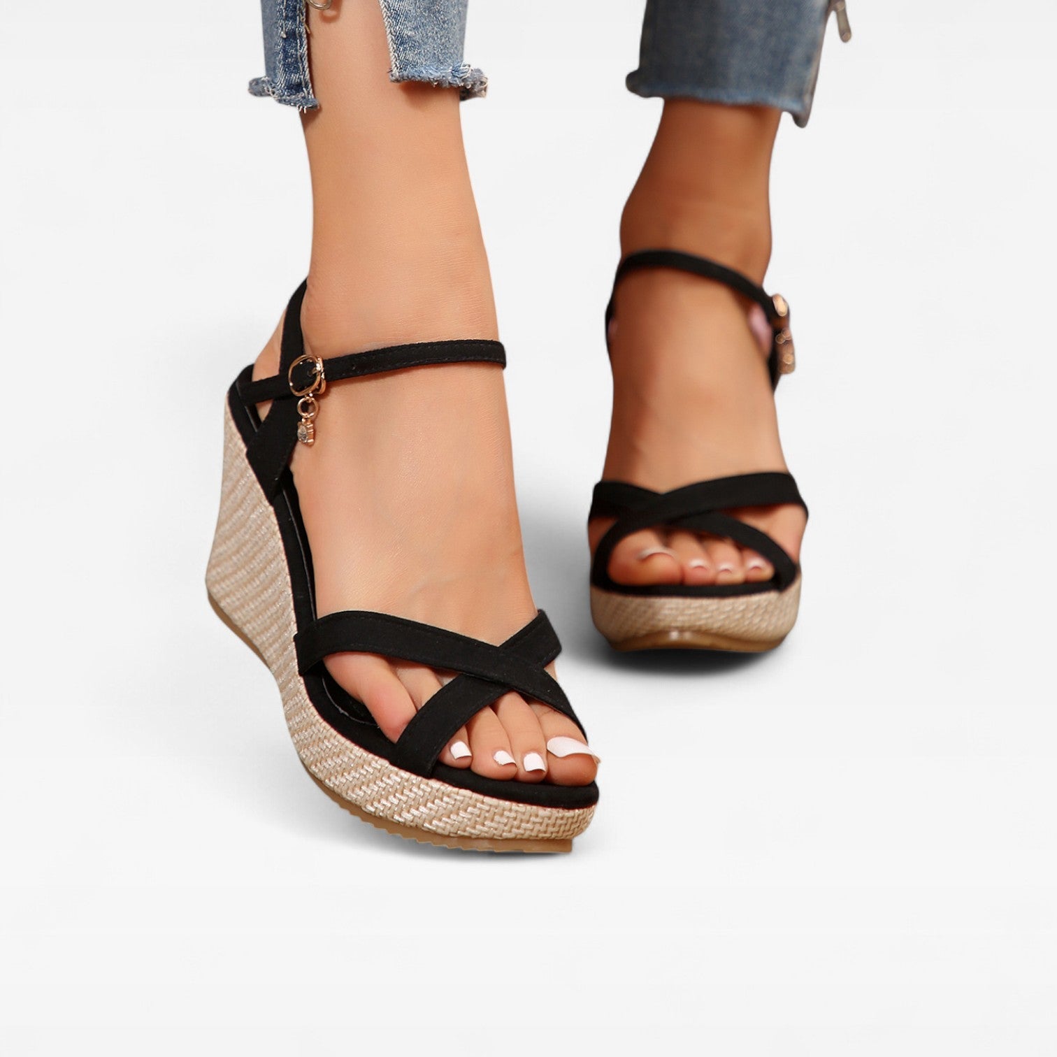 Women’s Summer Sandals – Espadrille Wedge Platform Heels